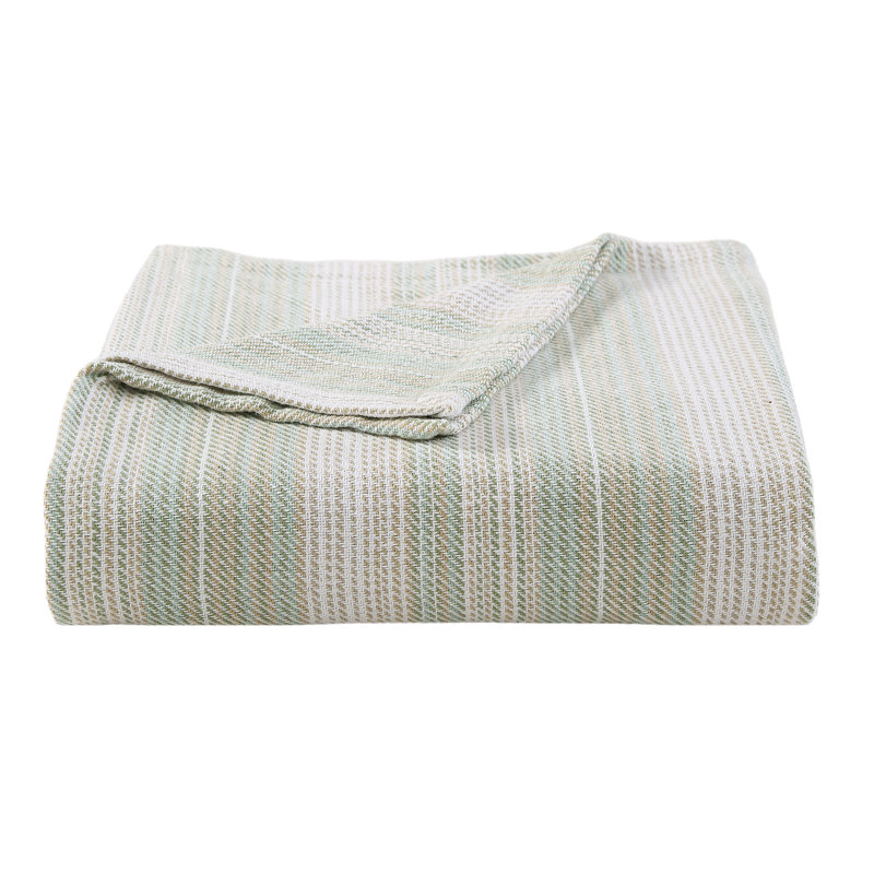 Sandy Shore Blanket, Queen, Green