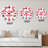 Polka Dot Retro Red And Blue - Patterned wall clock-1611692620