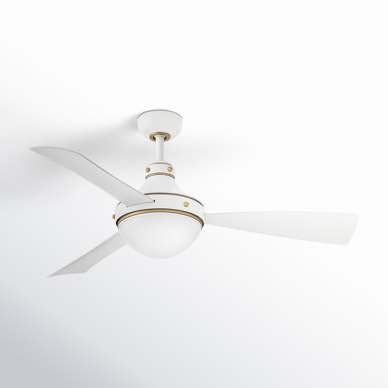 Burghard 50'' 3 Blade Ceiling Fan with LED Light Kit