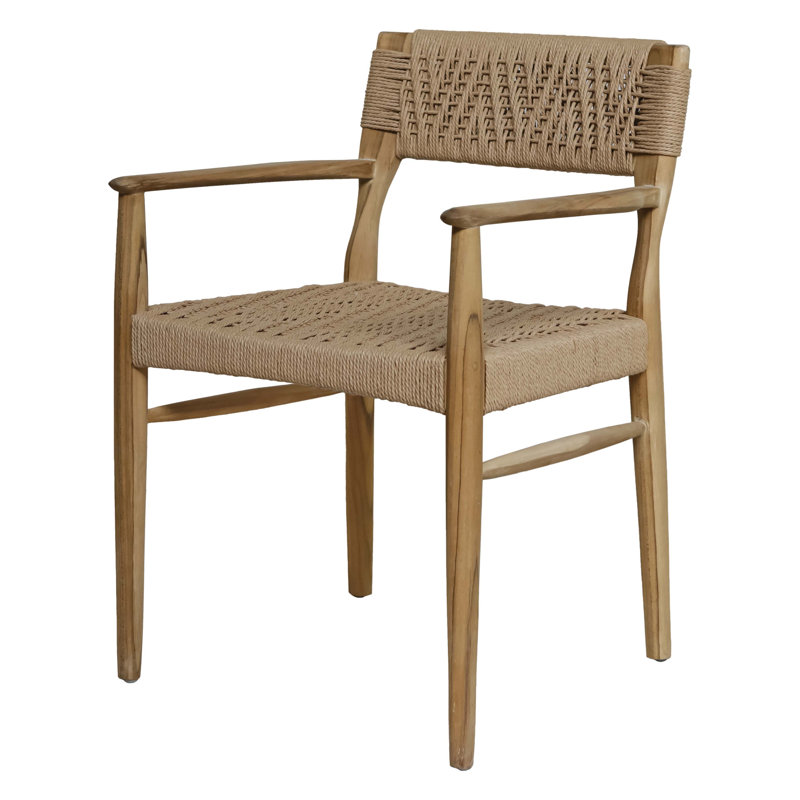 Chaise de patio en bois Rhona, Naturel