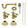 Kingston Brass Trimscape Traditional Plumbing Sink Trim Kit with P-Trap and Drain