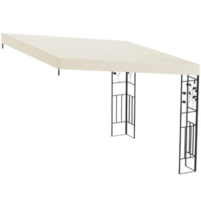 Metal Patio Canopy With Drainage Holes,Outdoor Pergola Canopy,For Backyard, Garden