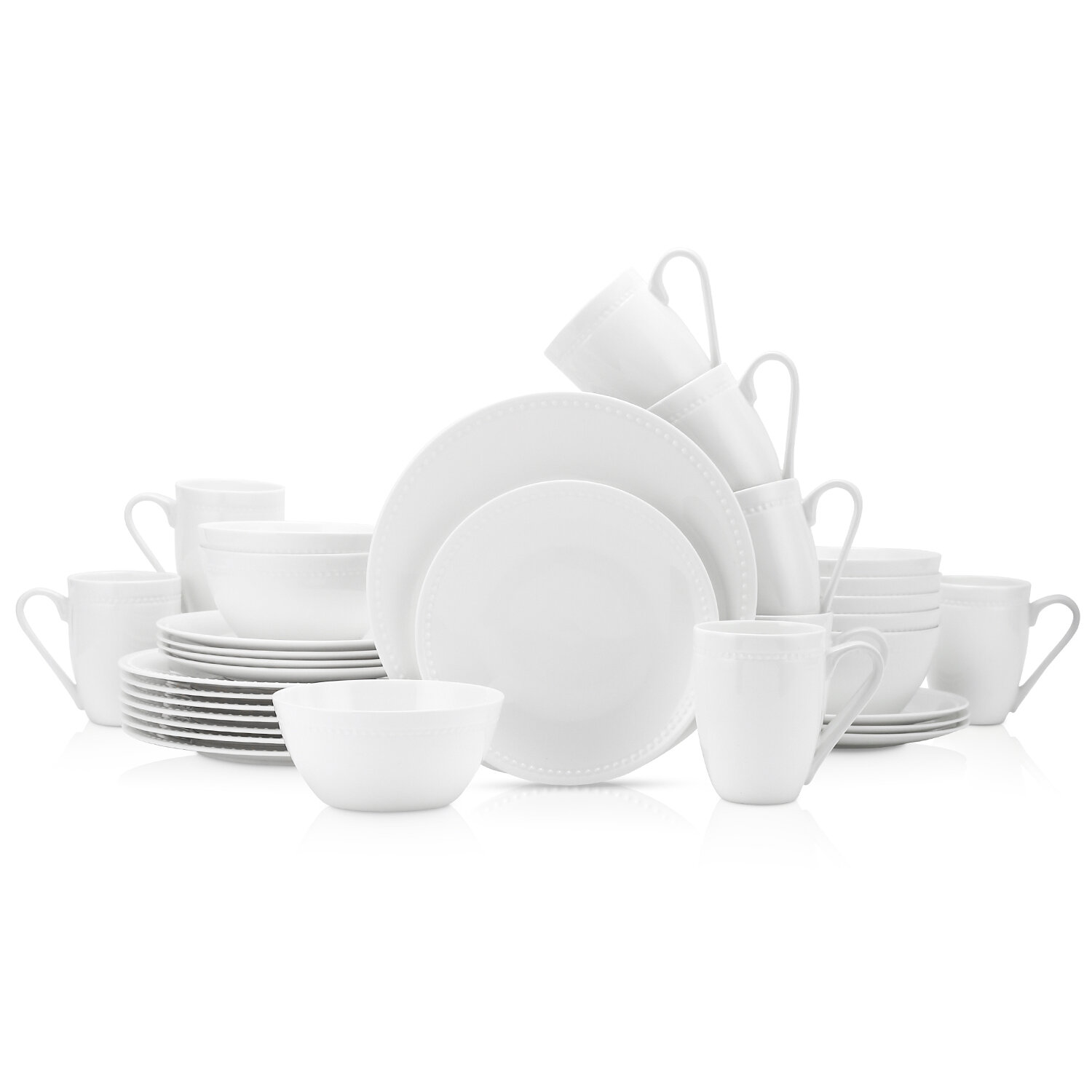 Stone Lain Ava 32-Piece Dinnerware Set Bone China & Reviews - Wayfair ...