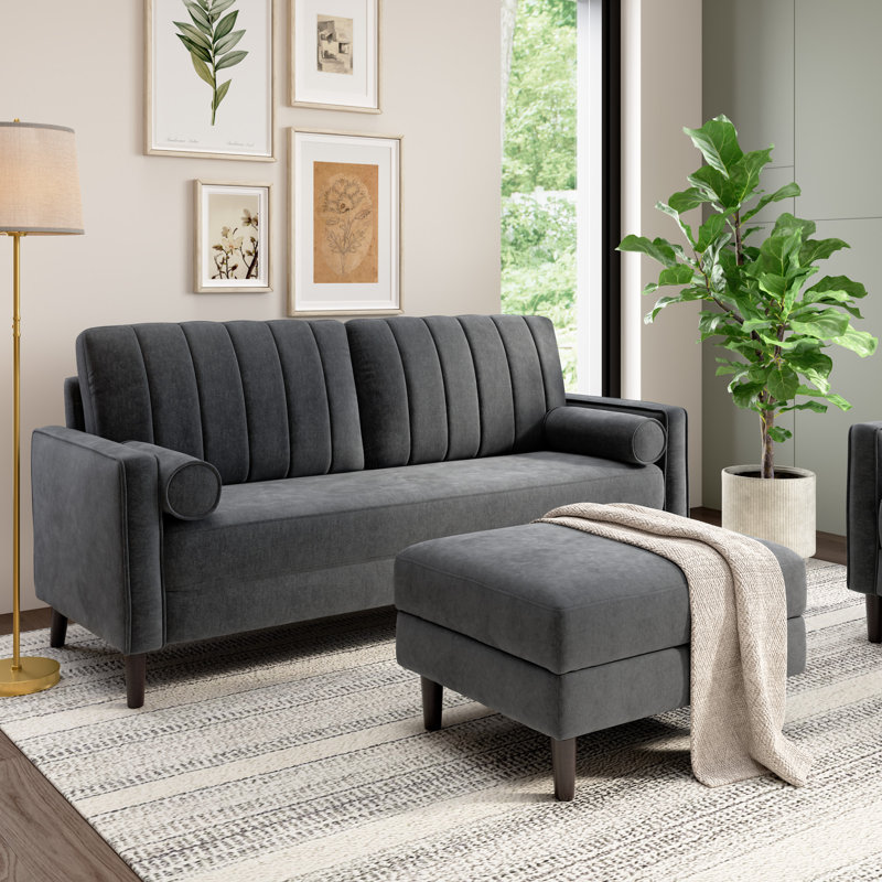 77W Sofa And Storage Ottoman