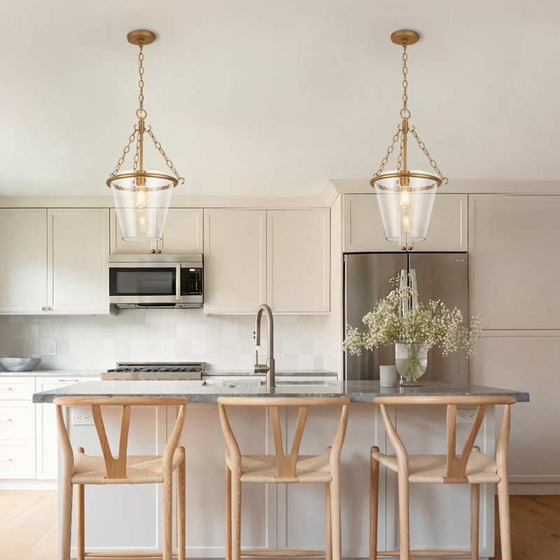 1 - Light Glass Single Cone Pendant