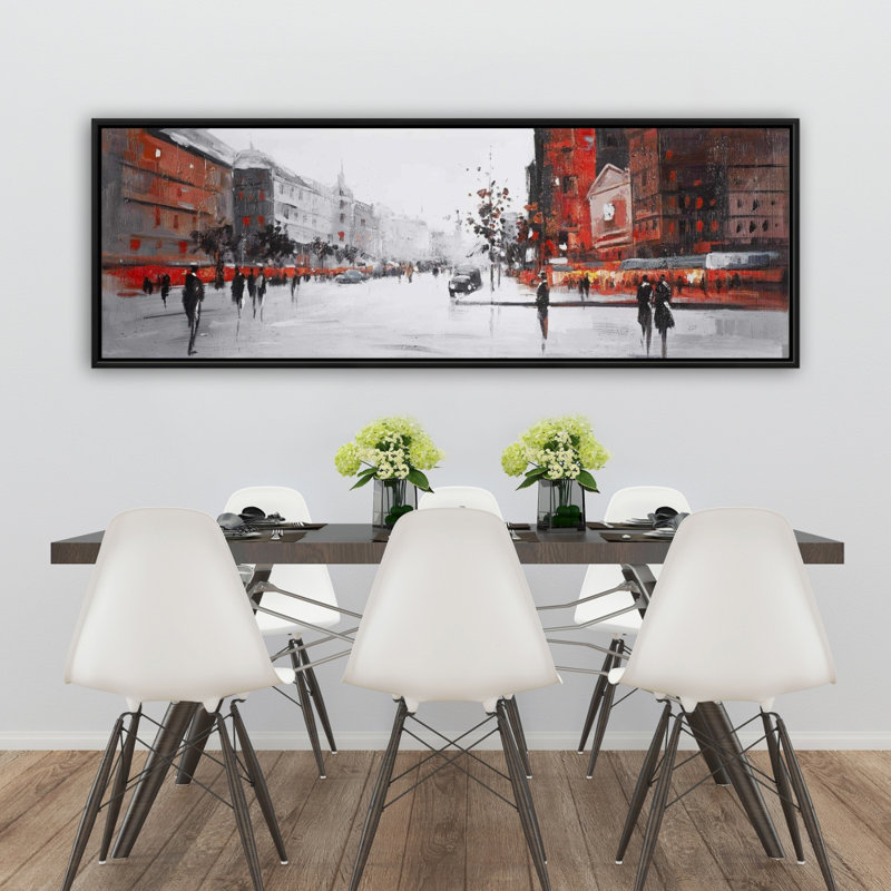 «Classic Street Scene» sur toile, H 20 po x l 60 po