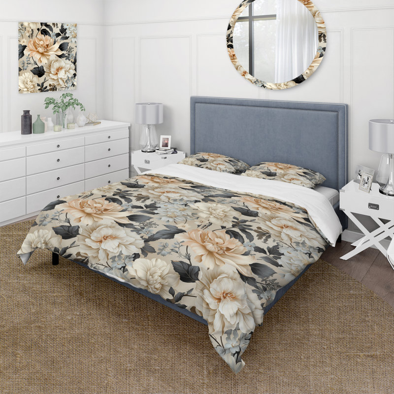 Urban Victorian Chic Victorian Pattern VIII - Ensemble de housse de couette à motif floral