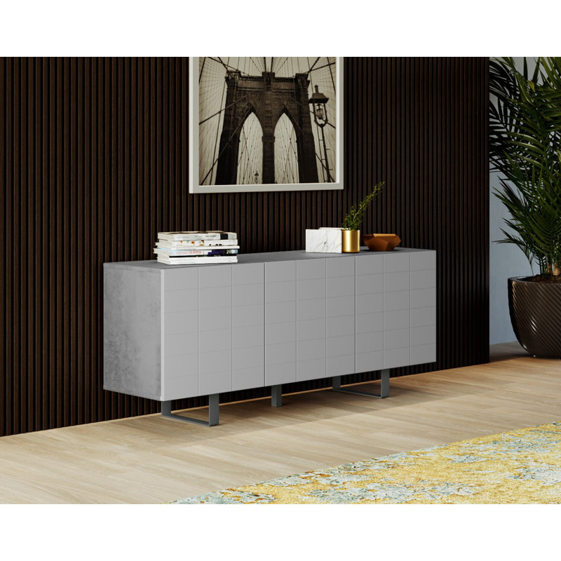 Elii 165cm Sideboard, Concrete