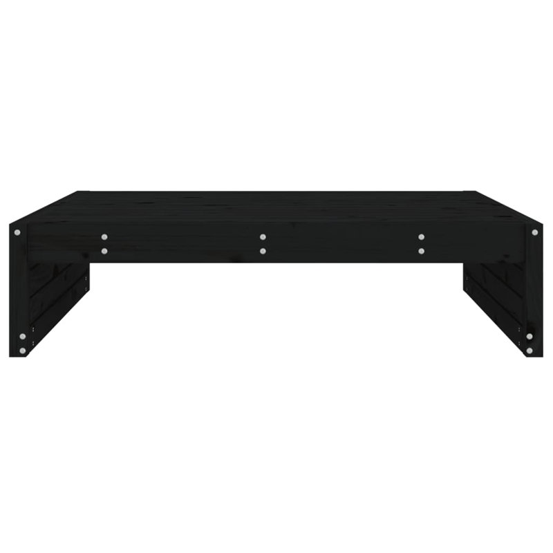 Fredrico Outdoor Ottoman, Black