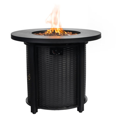 30Inch Propane Fire Pit, 40000Btu, Approved Steel Frame 40000Btu Table, 30Inch, Stainless Garden