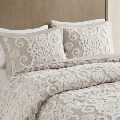 Cotton Comforter Mini Set Taupe