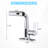 Waterfall-style Kitchen/bathroom Faucet With Pull-down Shower Head, Single Handle And 360° Rotating Stainless Steel Single Hole Or 3-hole Kitchen Sink/bathroom Faucet.-108230433
