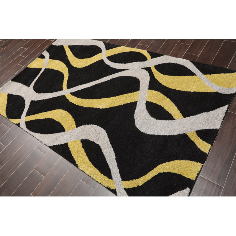 Tapis zone noire en laine