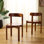 Chaise en bois massif séché au four