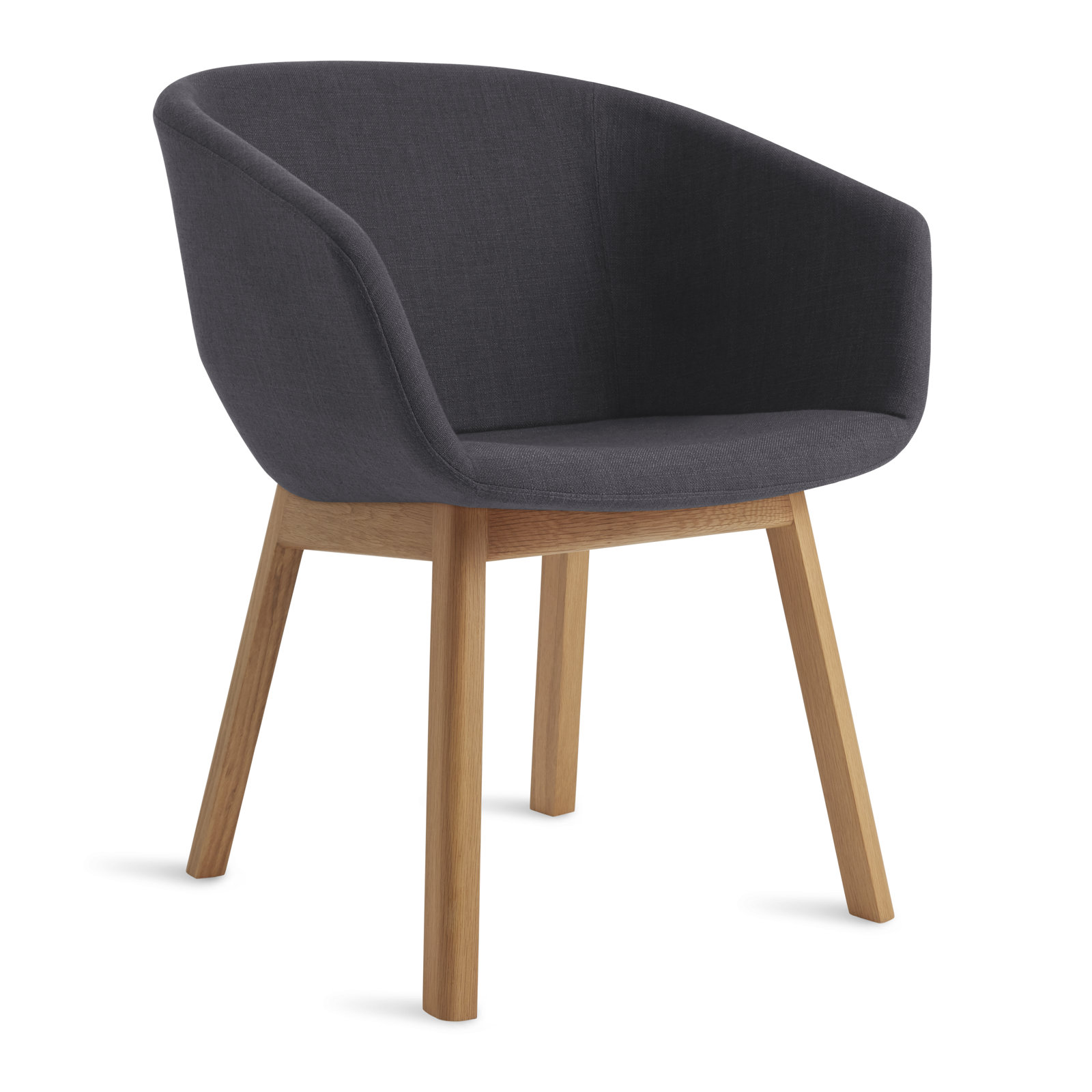 Host Velvet Oak Dining Armchair, Rostenkowski Blue, White Oak