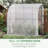7' X 4' Walk-in Greenhouse, White - Enhance Your Garden With A Spacious Planting Area For Growing Various Plants Outdoor Greenhouse In Pe Cover From Harsh Elements And Grow Different Types Of Flowers