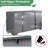 Dulane 4 Pieces Modern Highlgloss Bedroom Set, Gray-114140540