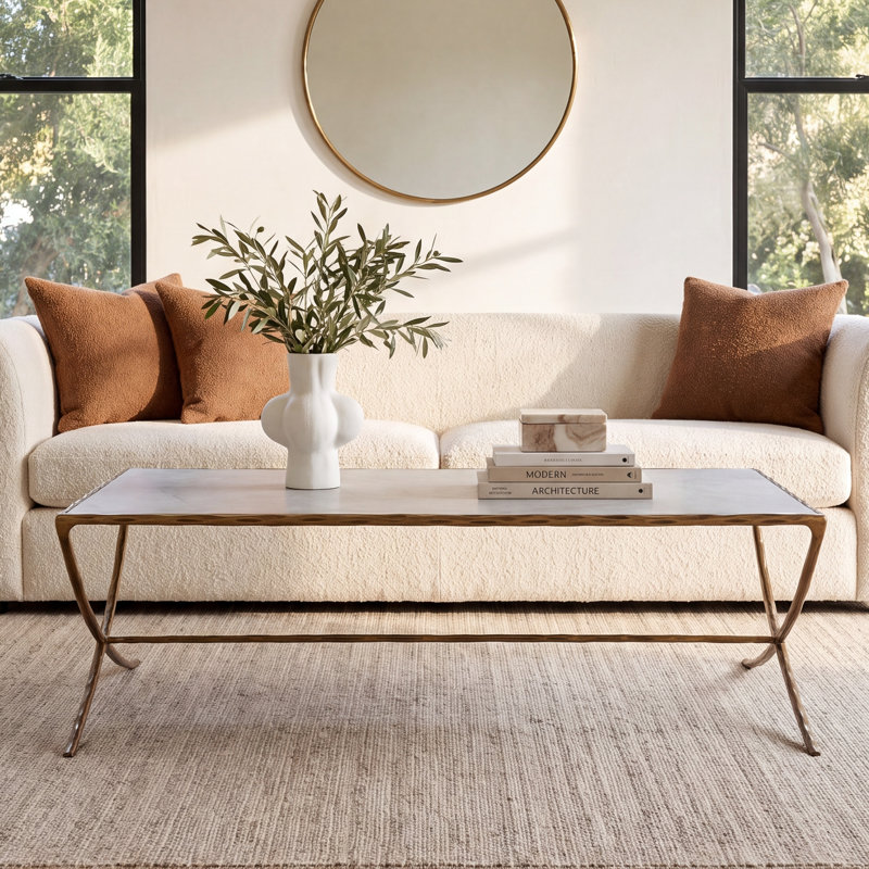 Evelynn Marble Top Single Coffee Table