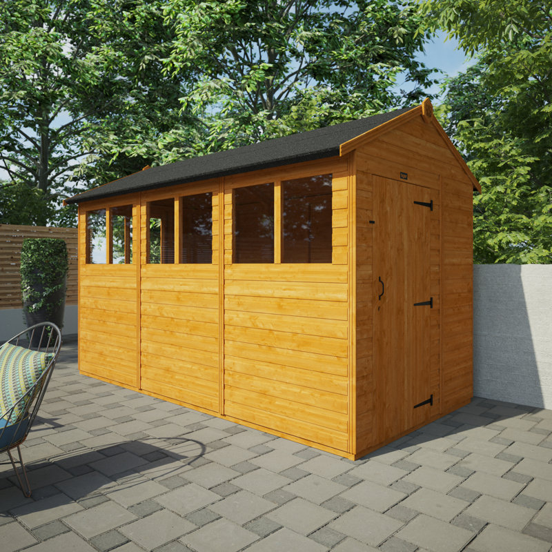 TigerFlex® Modular Buildings 6 ft. x 12 ft. Wooden Shiplap