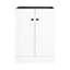 Meuble de salle de bain 61 cm (24 po) - Contreplaqué blanc, fermeture amortie, style moderne, rangement autoportant irrésistible