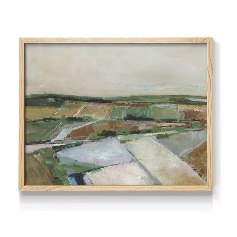 «Pastel Fields II», reproduction encadrée, H 8 po x l 10 po, Naturel