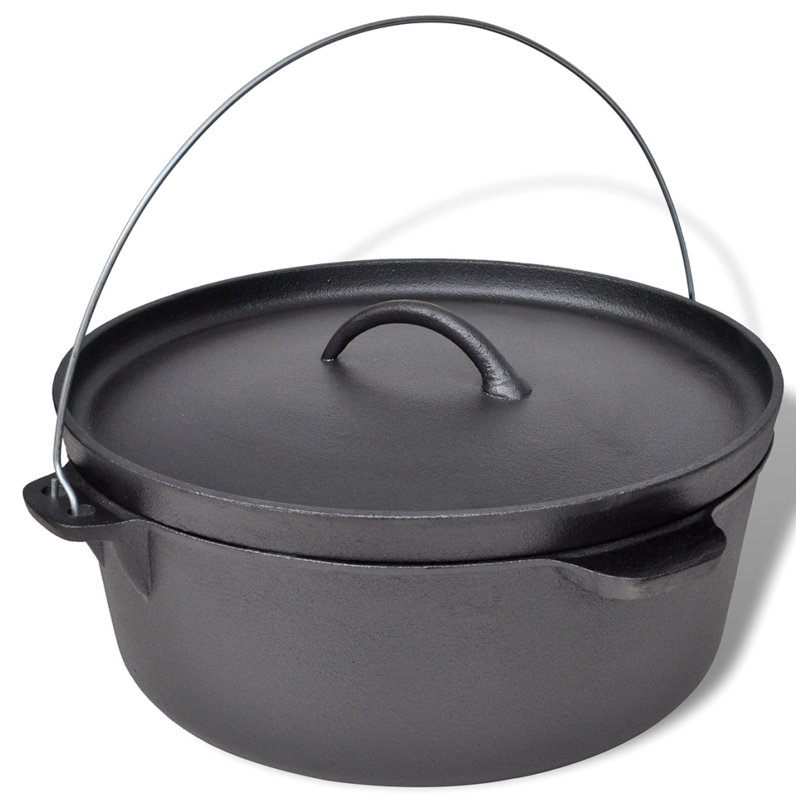 Symple Stuff Cast Iron Dutch Oven, 11.3 L