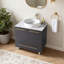 Meuble-lavabo vasque moderne simple 30 po avec lavabo en céramique Ebian