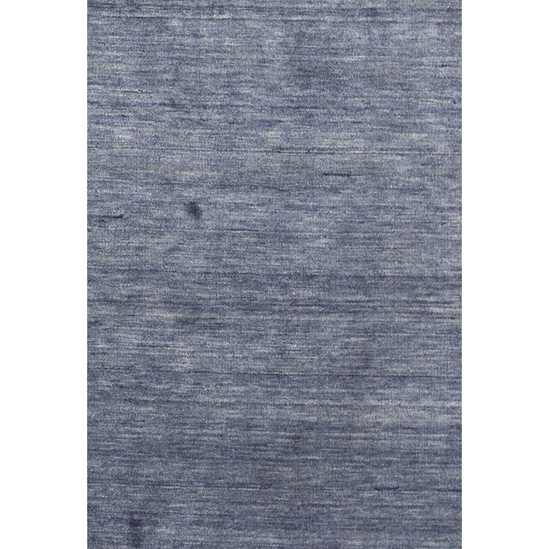 Wool Area Rug in Dark Blue