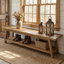 Solid Wood Storage Bench