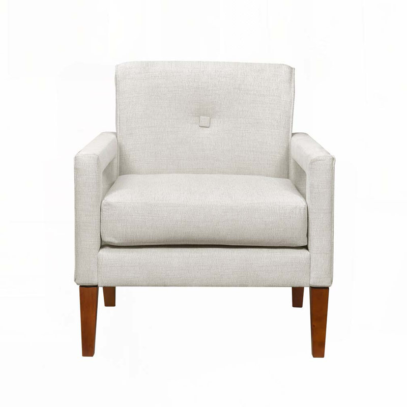 Fauteuil d'appoint, fauteuil club Chenille, Beige