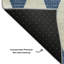 Tapis bleu marine Cerrito AMF578 lavable à la machine de qualité supérieure-104829760
