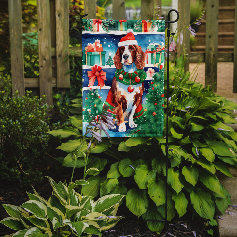 Drapeau de jardin en polyester à 2 faces, H 15,5 po x l 11,25 po