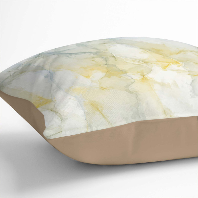 Sunrise Spirit Cushion with Filling, 40cm H x 40cm W x 15cm D, Stone