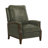 Liauro 32.3" Wide Genuine Leather Manual Push Back Recliner with Solid Wood Handrail-1613779253
