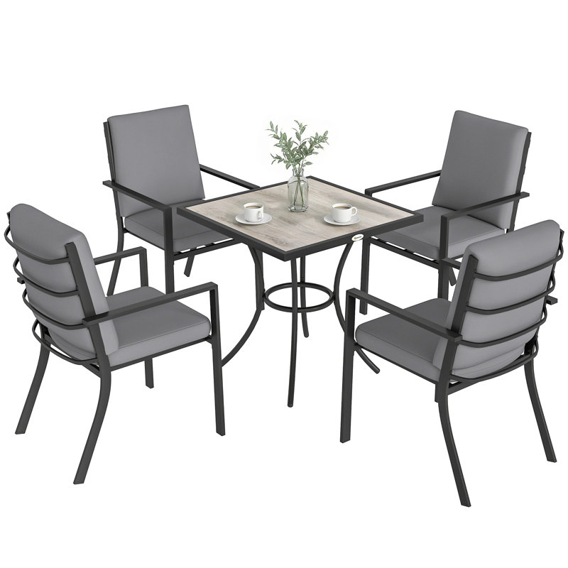 4 - Person Patio Dining Set with Square Table
