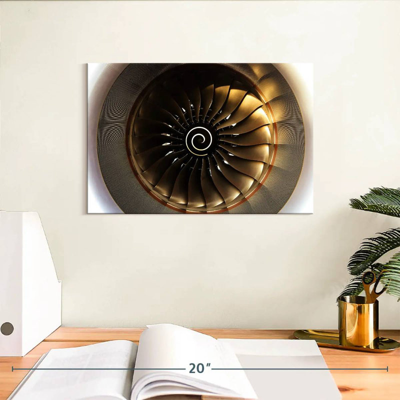 Mehar Sunlit Turbine Aircraft, 8" H x 12" W
