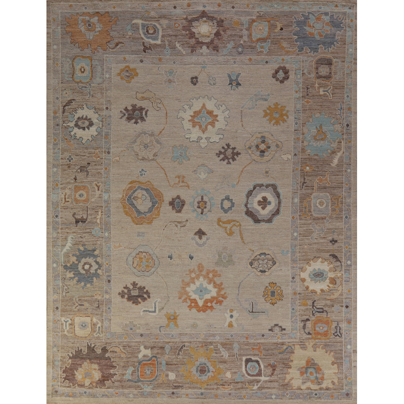 Vegetable Dye Oushak Turkish Area Rug 8x10
