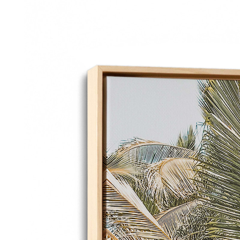 Surf's Paradise, reproduction sur toile, H 12,75 po x l 8,75 po x P 1,75 po, Cadre américain en érable flottant
