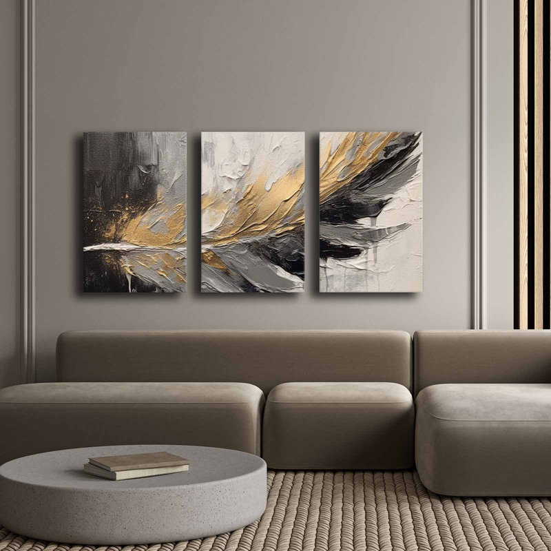 Peinture décorative sur toile (3 pièces)