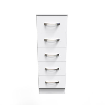 Fully Assembled Alinuswe 5 - Drawer Chest of Drawers