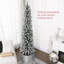 Arbre de Noël artificiel 7 pi 7 pi avec 405 pointes enneigées et base en métal
