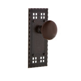 Craftsman Plate with Brown Porcelain Door Knob
