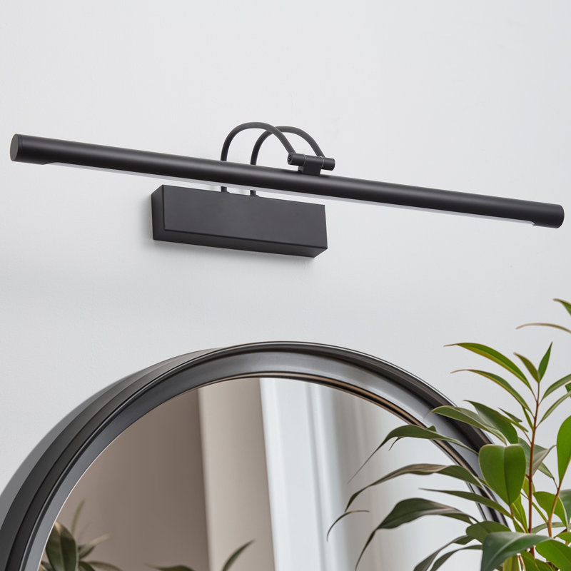 Iron LED Flush Mounted Sconce, Matte Black