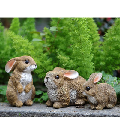 Ensemble de 3 figurines de lapin