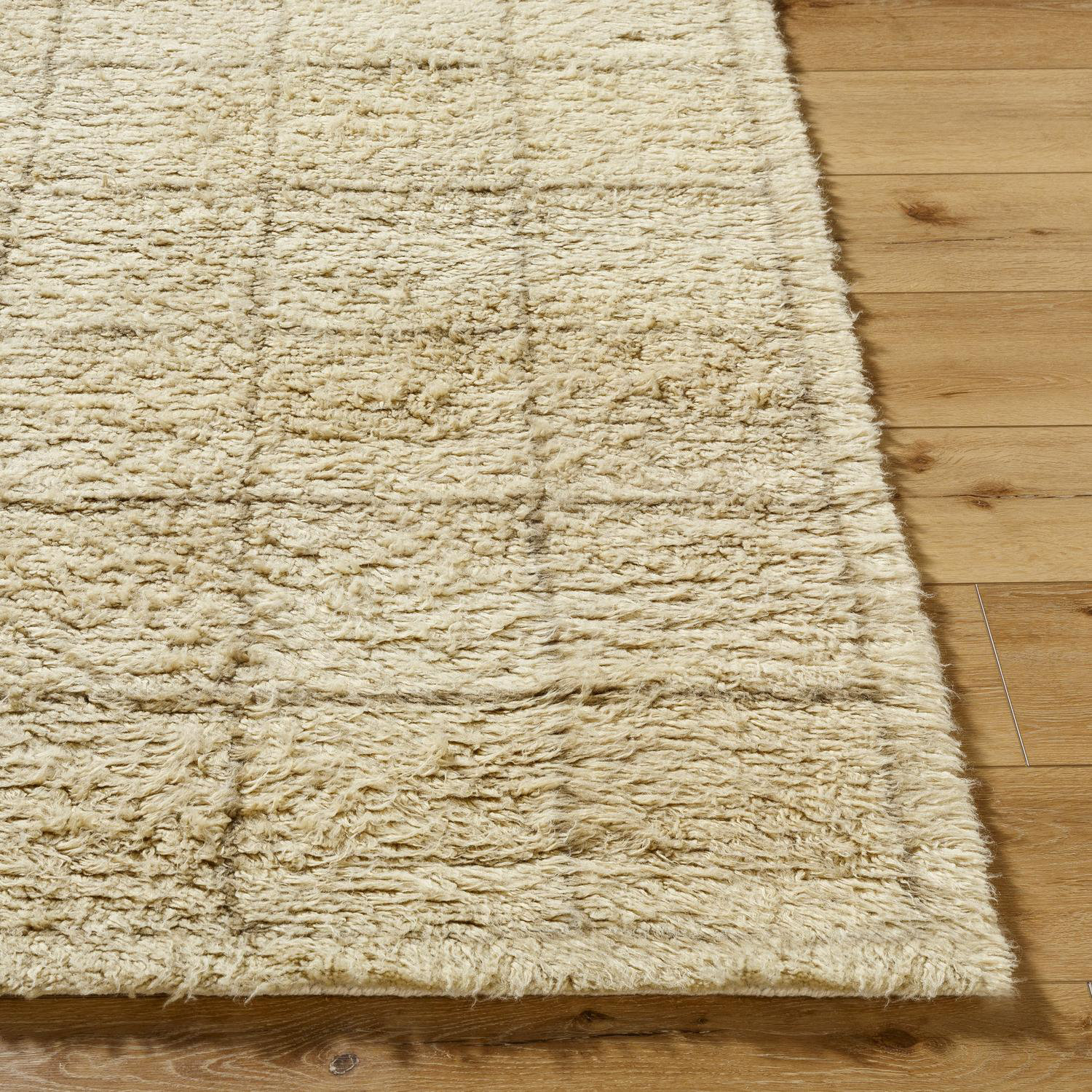 Anemone Hand-Tufted Grid Shag Rug, Rectangle 5' x 7'6"