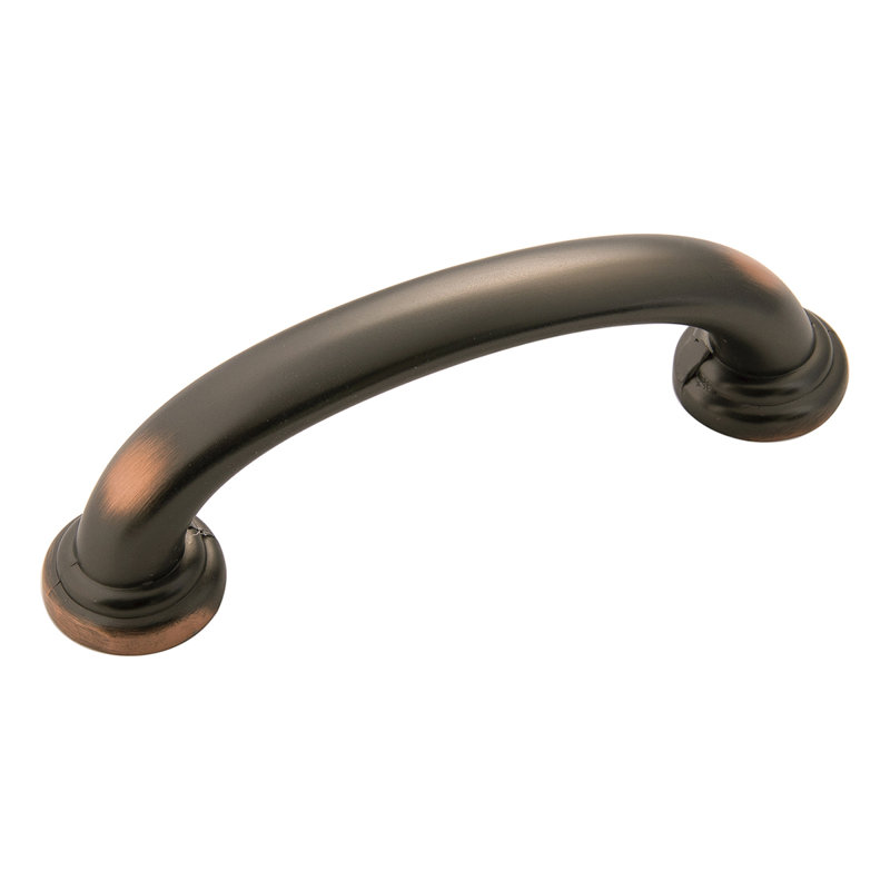 Poignées d'armoire de cuisine Zephyr, poignées de tiroir à noyau solide pour portes d'armoire, 3 po, Reflets bronze huilé