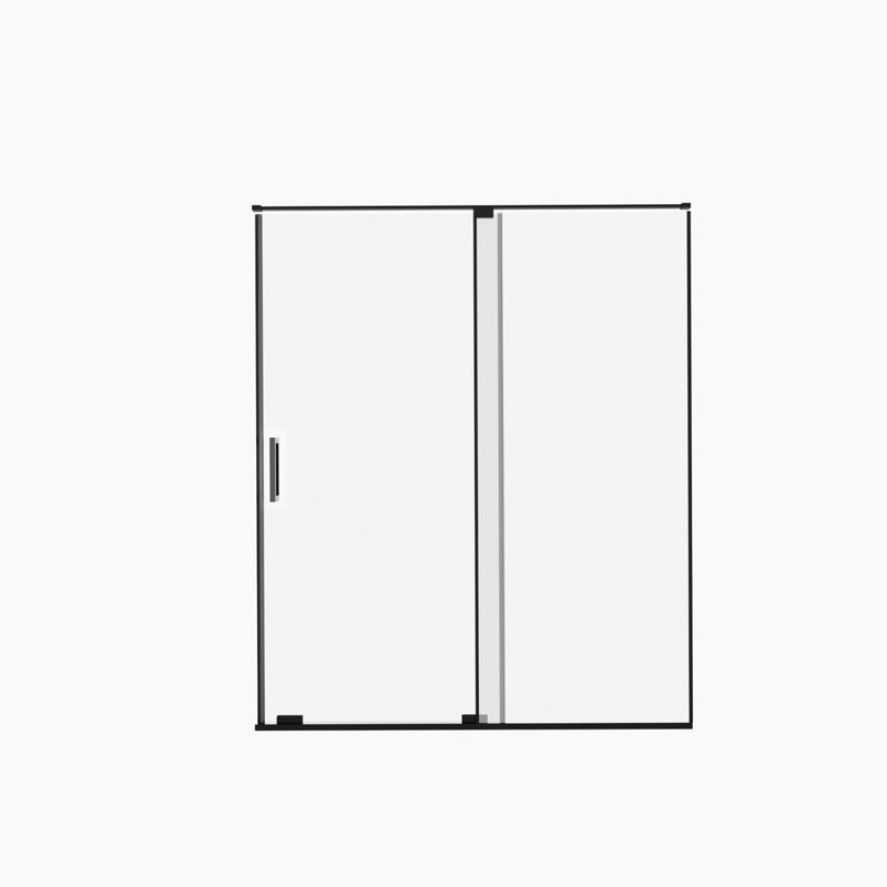Semi Frameless 5/16 Tempered Glass Sliding Shower Door