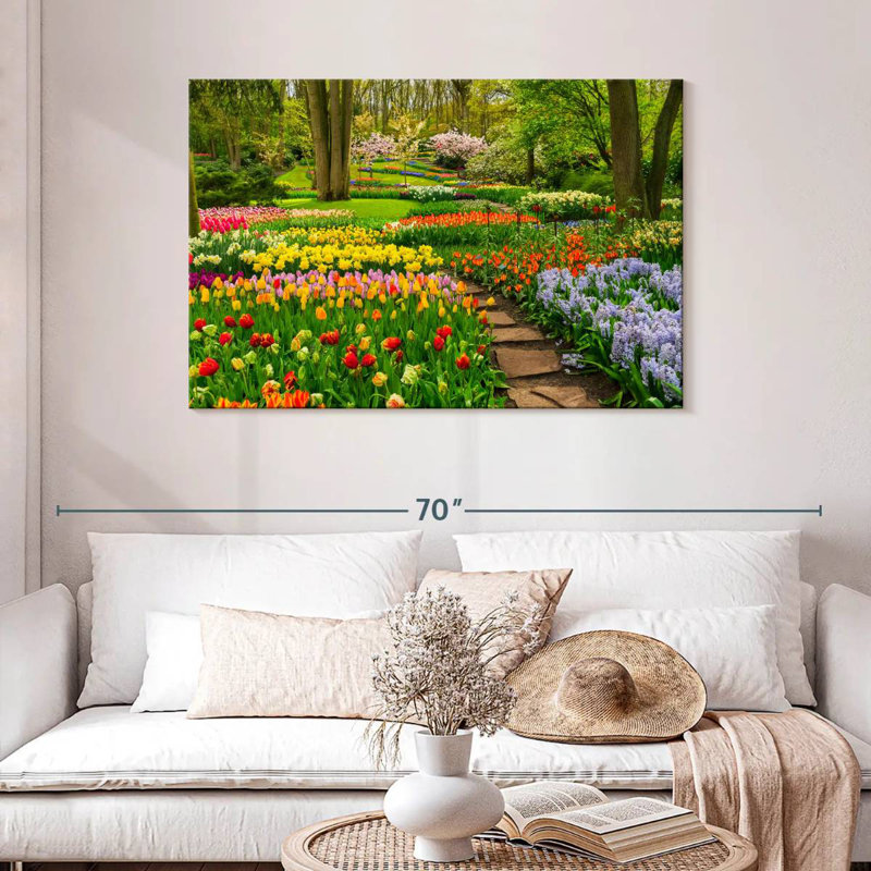 Fleurs de tulipes Harnek Spring, H 30 po x l 45 po
