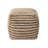 Yinka 18"W Striped Upholstered Pouf Ottoman