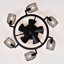 Ventilateur de plafond industriel 25,8 po avec télécommande